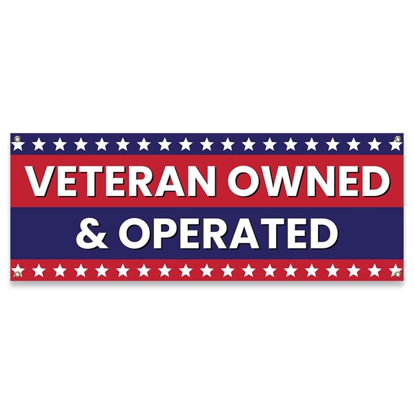 Signmission Veteran Owned & Operated Banner Concession Stand Food Truck Single Sided B-30175 - main